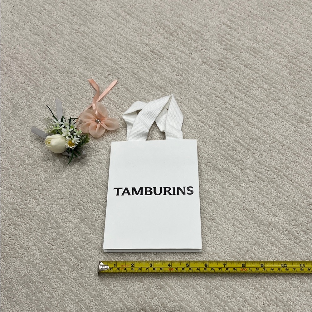 Tamburins shopping bag small 5 1/2” by 8”